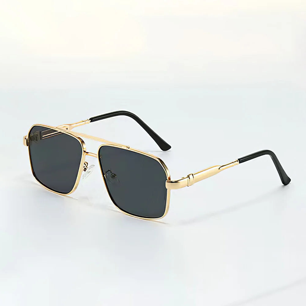 Paxton Lightweight Metal Aviator Sunglasses — Midnight | Emory & Blanc