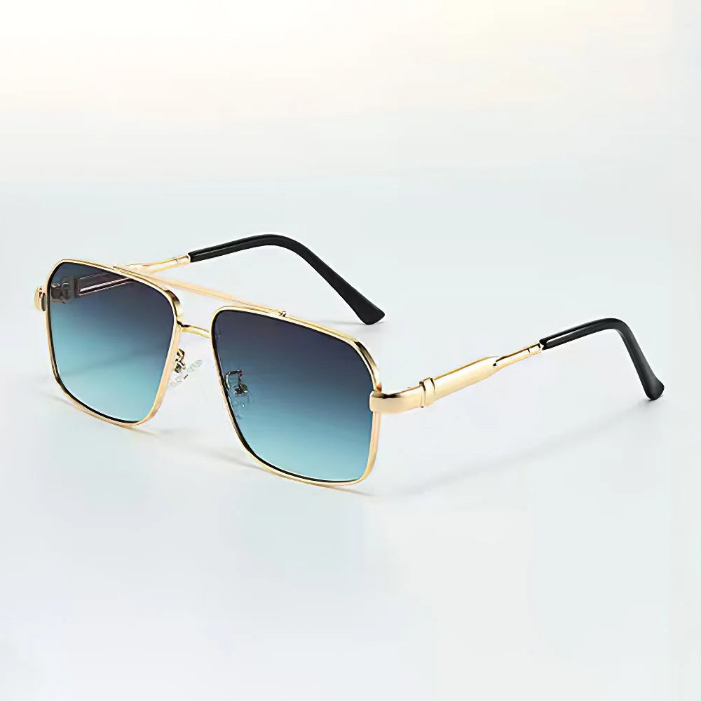 Paxton Lightweight Metal Aviator Sunglasses — Turqoise | Emory & Blanc