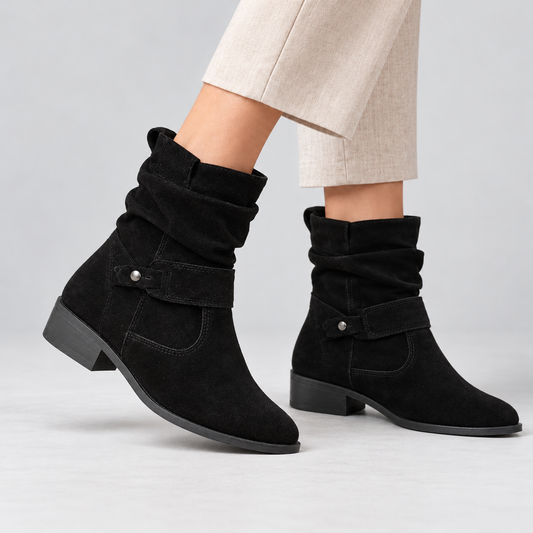 Perline Comfort Slouch Mid-Calf Boots | Emory & Blanc