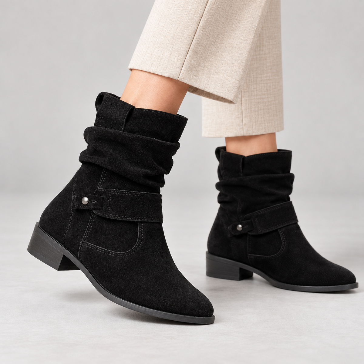 Perline Comfort Slouch Mid-Calf Boots | Emory & Blanc