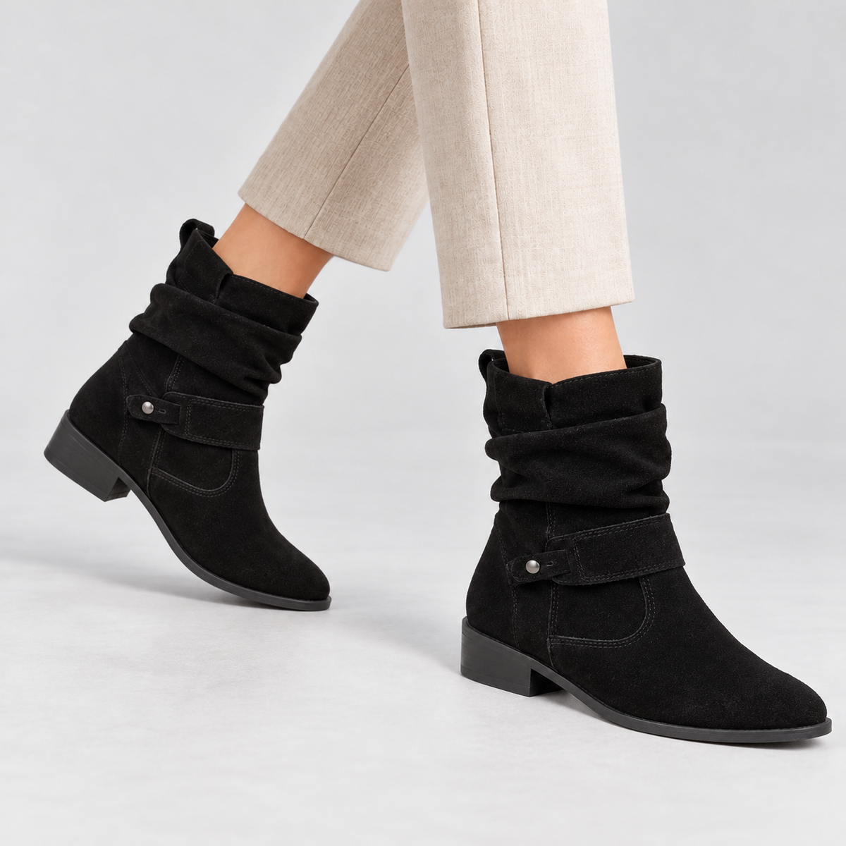 Perline Comfort Slouch Mid-Calf Boots | Emory & Blanc