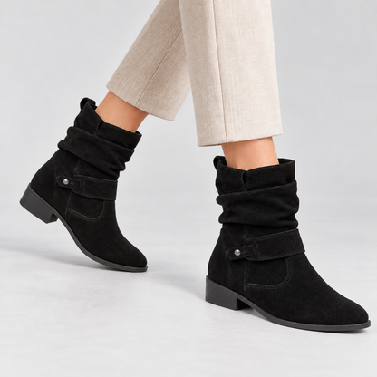 Perline Comfort Slouch Mid-Calf Boots | Emory & Blanc