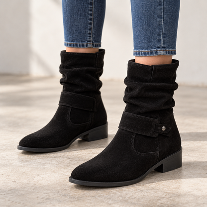 Perline Comfort Slouch Mid-Calf Boots | Emory & Blanc
