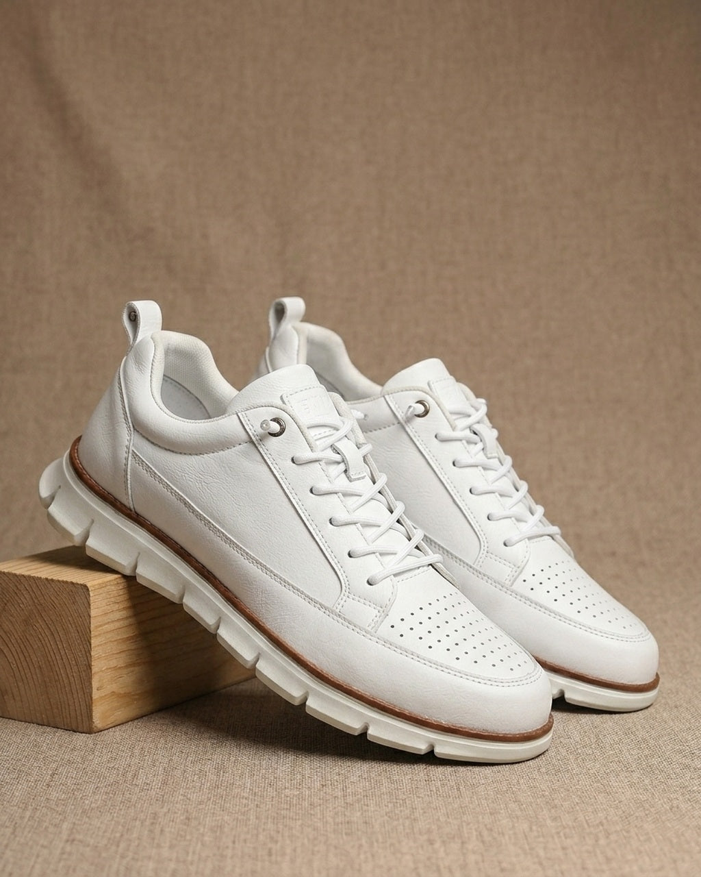 Emory & Blanc Pierre Sneaker Pure White continental-style variant image