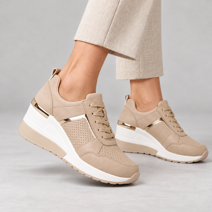 Rochelle Breathable Wedge Sneakers | Emory & Blanc