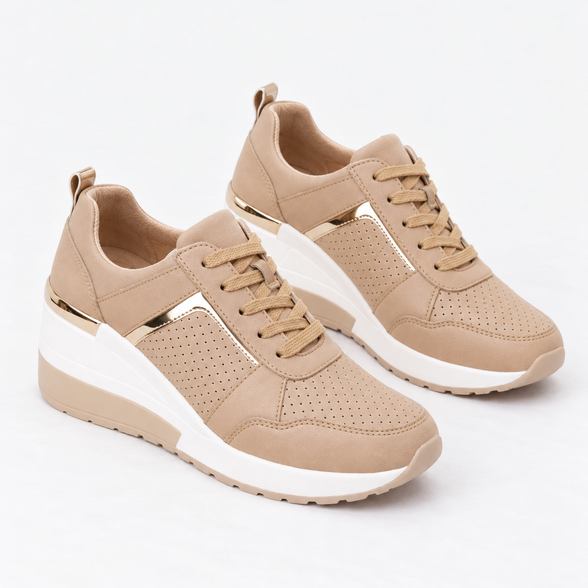 Rochelle Breathable Wedge Sneakers | Emory & Blanc