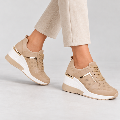 Rochelle Breathable Wedge Sneakers | Emory & Blanc