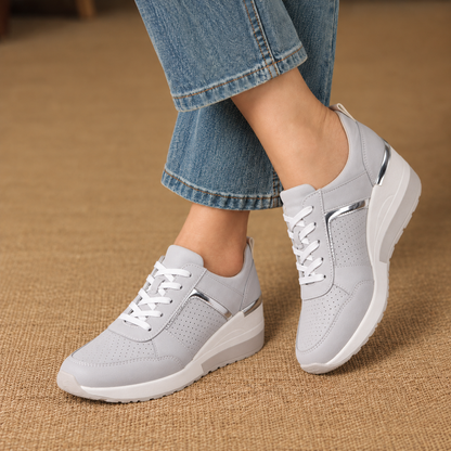Rochelle Breathable Wedge Sneakers | Emory & Blanc