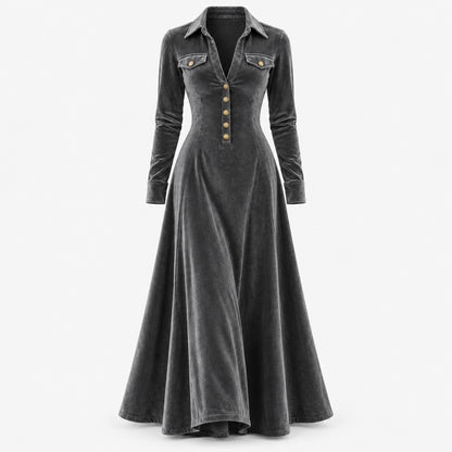 Romy Soft Maxi Dress, Button-Front | Emory & Blanc