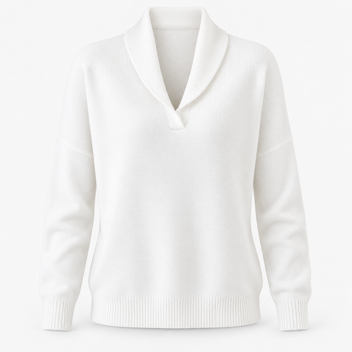Rosella Relaxed Fit Shawl Collar Sweater | Emory & Blanc