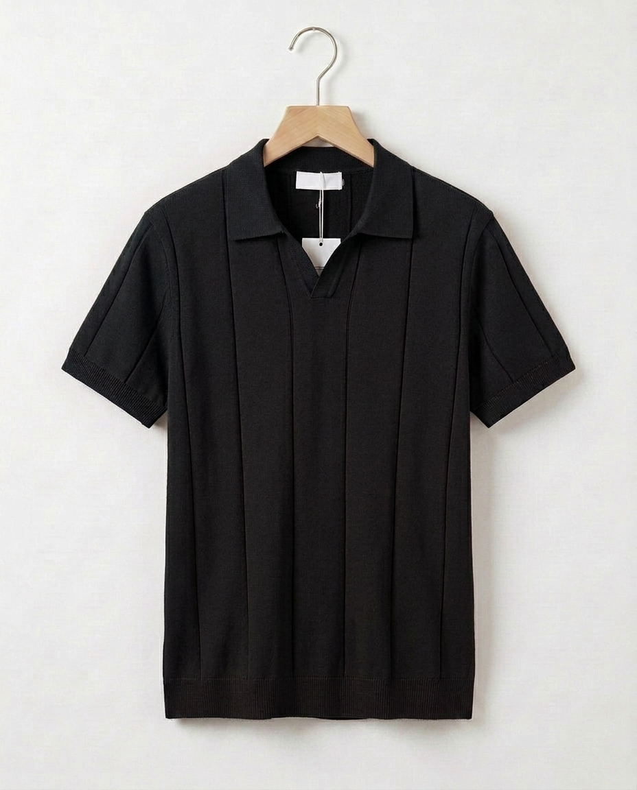 Sabine Open-Collar Polo | Emory & Blanc