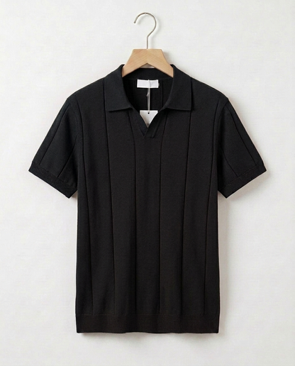Sabine Open-Collar Polo | Emory & Blanc