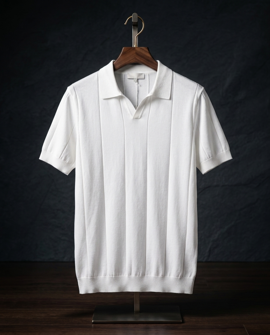 Sabine Open-Collar Polo | Emory & Blanc