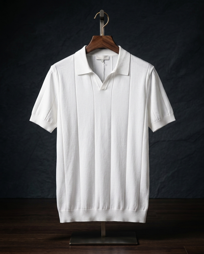 Sabine Open-Collar Polo | Emory & Blanc