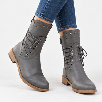 Sandrine Comfort Lace-Up Ankle Boots | Emory & Blanc