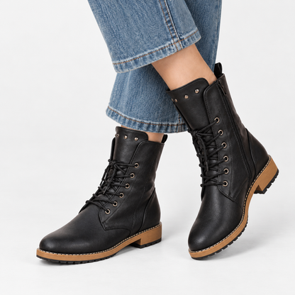 Sandrine Comfort Lace-Up Ankle Boots | Emory & Blanc