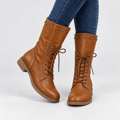 Sandrine Comfort Lace-Up Ankle Boots | Emory & Blanc