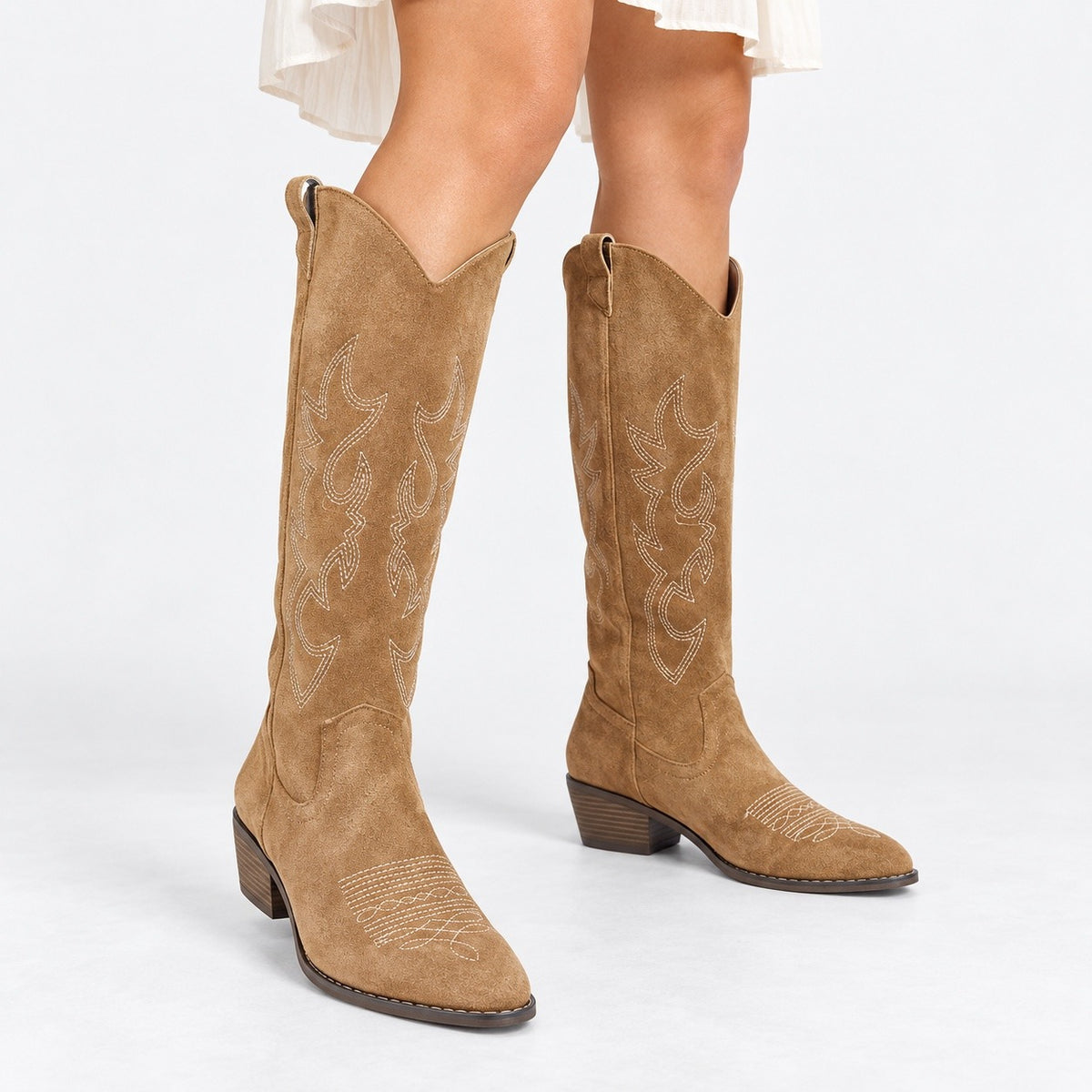 Savannah Soft Embroidered Western Boots | Emory & Blanc
