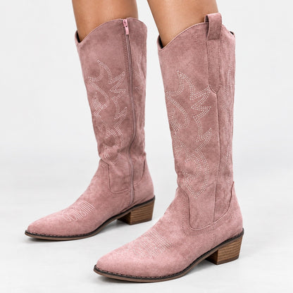 Savannah Soft Embroidered Western Boots | Emory & Blanc