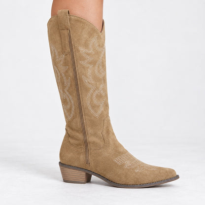 Savannah Soft Embroidered Western Boots | Emory & Blanc