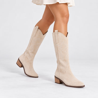 Savannah Soft Embroidered Western Boots | Emory & Blanc