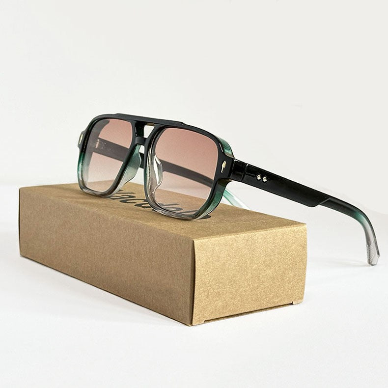 Severin Lightweight Navigator Sunglasses — Deep Green | Emory & Blanc