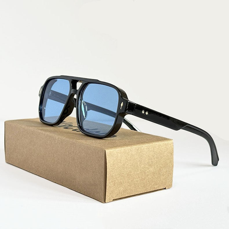 Severin Lightweight Navigator Sunglasses — Sky Blue | Emory & Blanc
