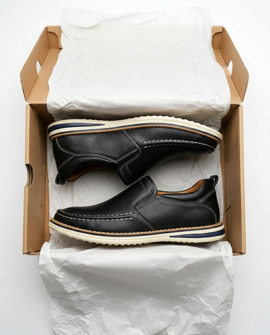 Simone Contrast-Stitch Slip-On | Emory & Blanc