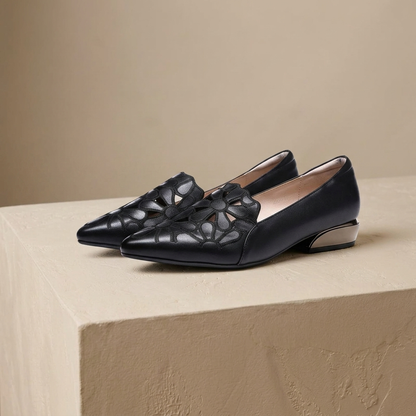 Simone Floral-Cutout Loafer | Emory & Blanc