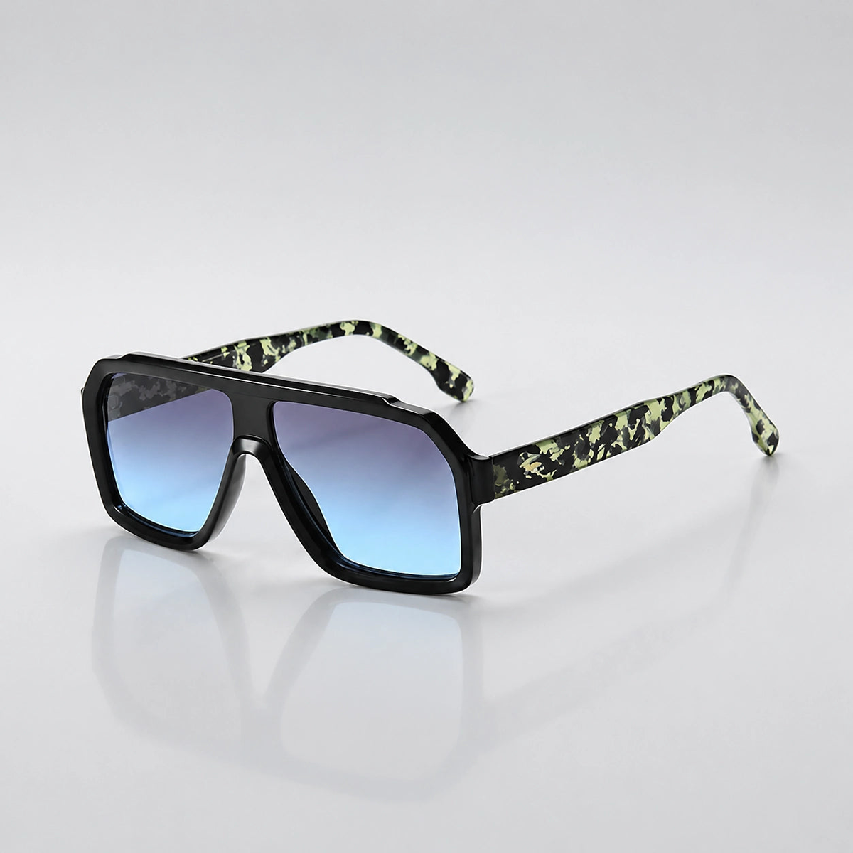 Soren Lightweight Square Sunglasses — Blue | Emory & Blanc