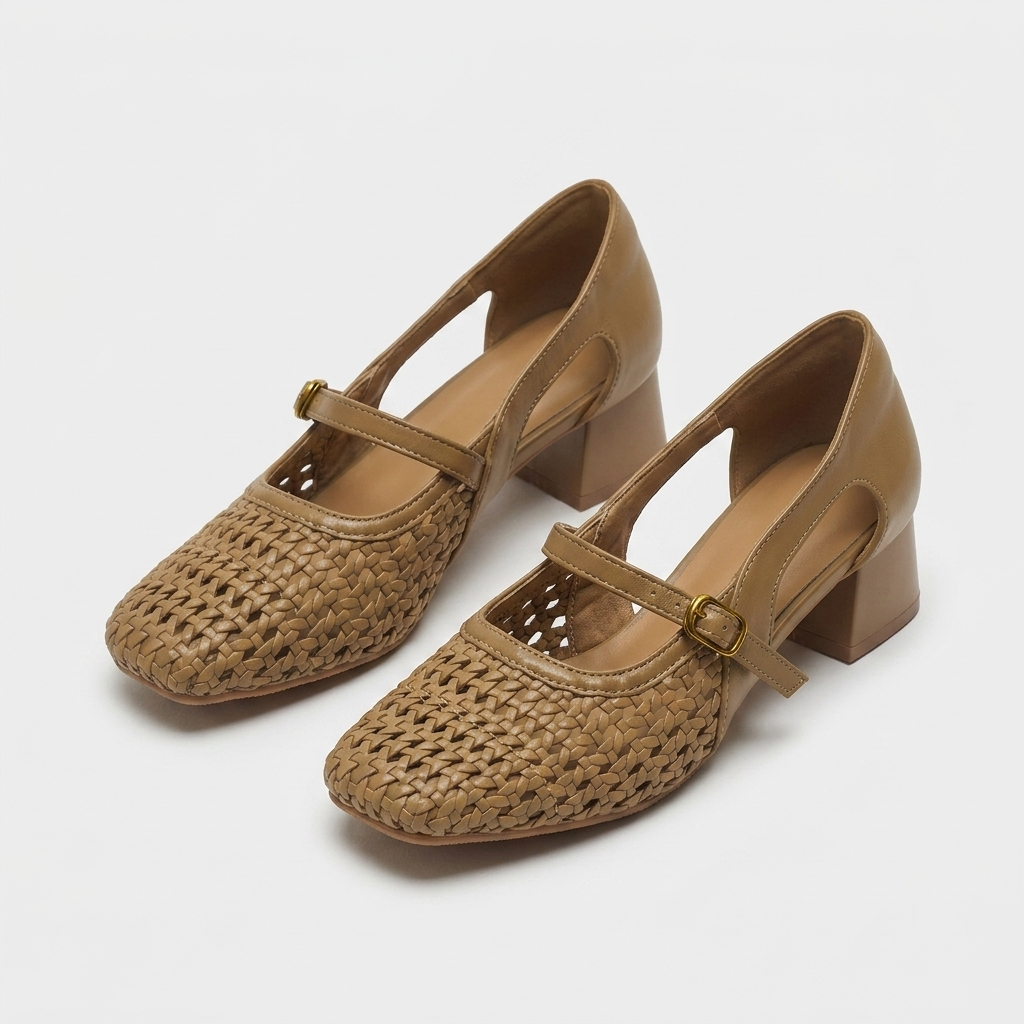 Sutton Woven Mary Jane | Emory & Blanc
