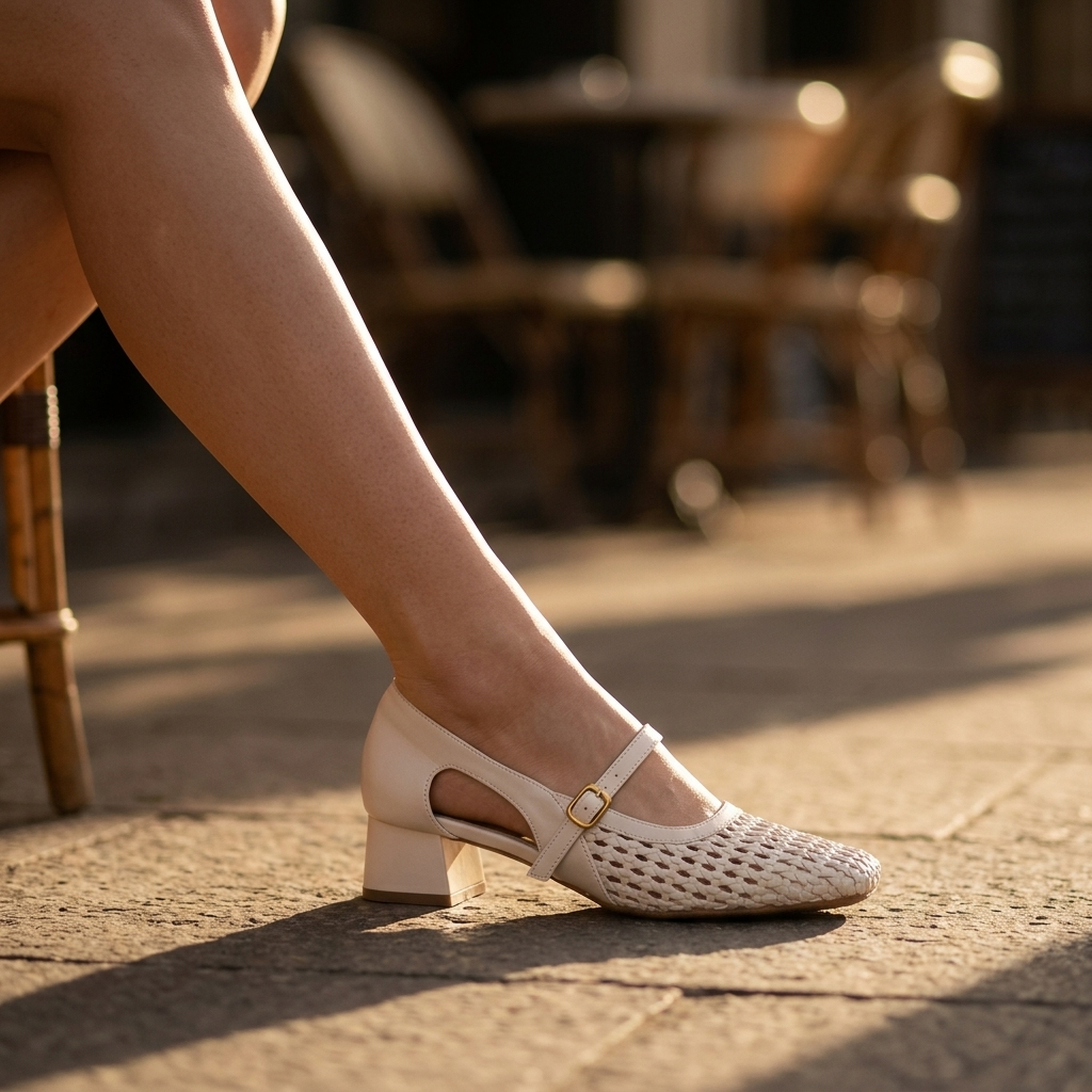 Sutton Woven Mary Jane | Emory & Blanc