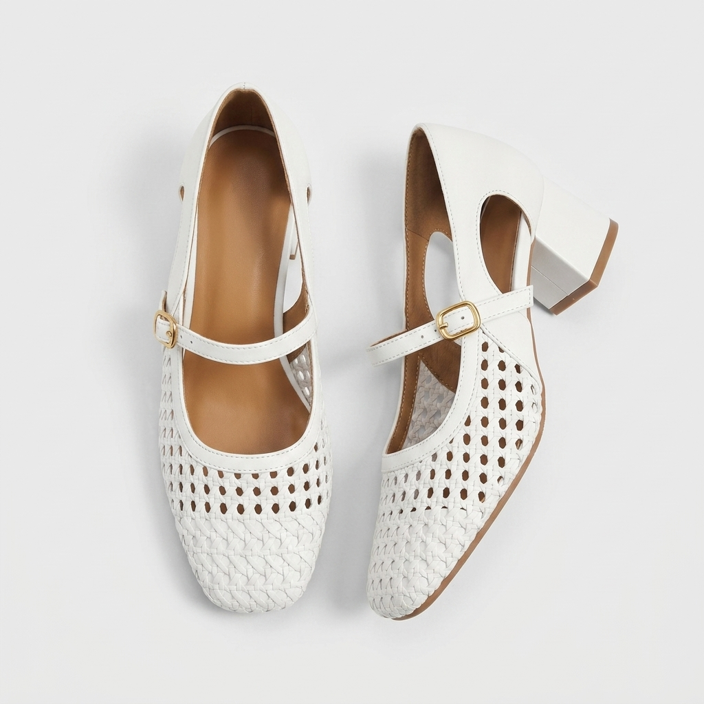 Sutton Woven Mary Jane | Emory & Blanc