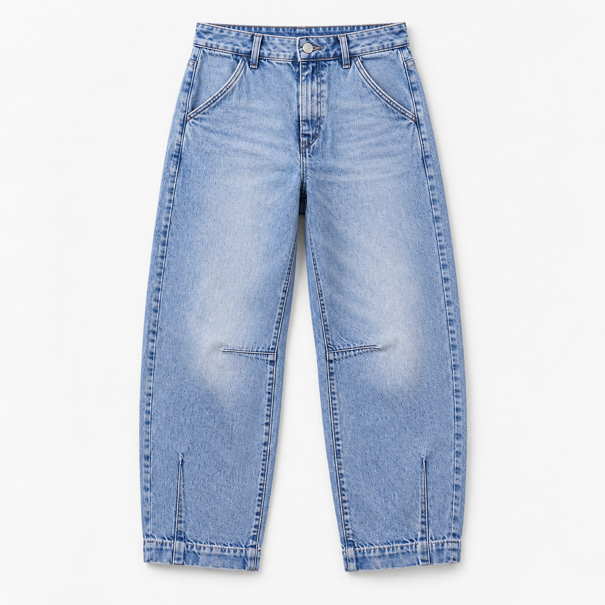 Suzette Soft Barrel-Leg Jeans, Cropped | Emory & Blanc