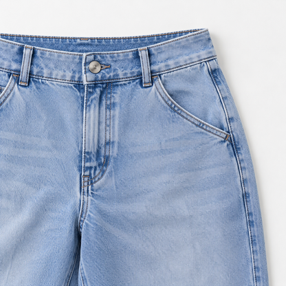 Suzette Soft Barrel-Leg Jeans, Cropped | Emory & Blanc