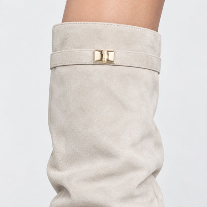 Sybil Relaxed Fit Slouch Boots, Pointed Toe | Emory & Blanc