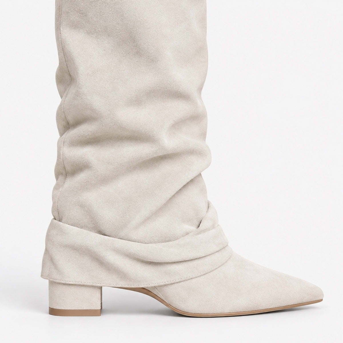 Sybil Relaxed Fit Slouch Boots, Pointed Toe | Emory & Blanc