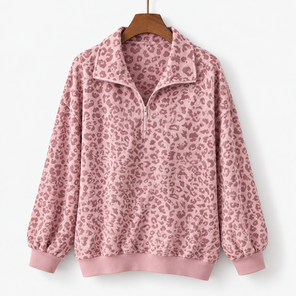 Talia Stretch Pullover, Half-Zip Collar | Emory & Blanc