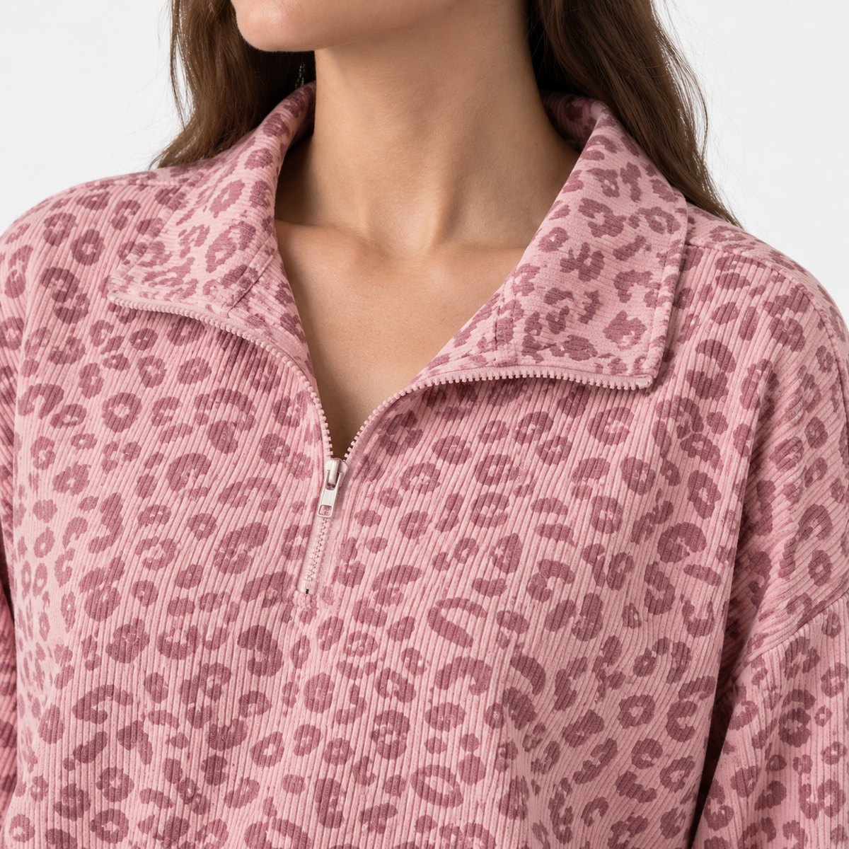Talia Stretch Pullover, Half-Zip Collar | Emory & Blanc