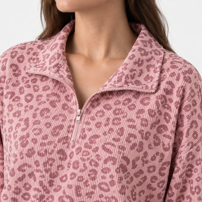 Talia Stretch Pullover, Half-Zip Collar | Emory & Blanc