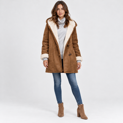Tamara Comfort Toggle Coat, Plush-Lined Hood | Emory & Blanc