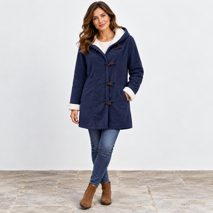 Tamara Comfort Toggle Coat, Plush-Lined Hood | Emory & Blanc