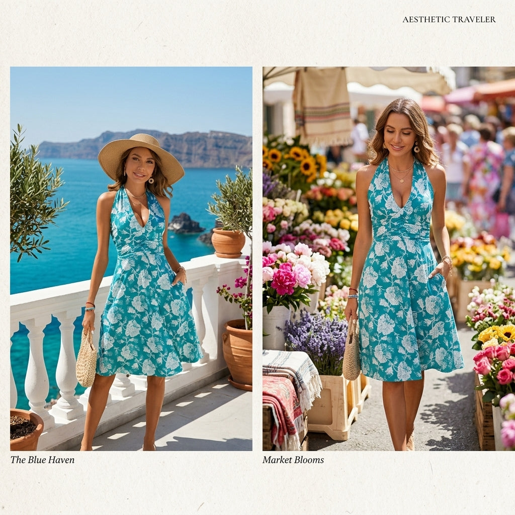 The Gia - Teal Tropical Floral Lifestyle