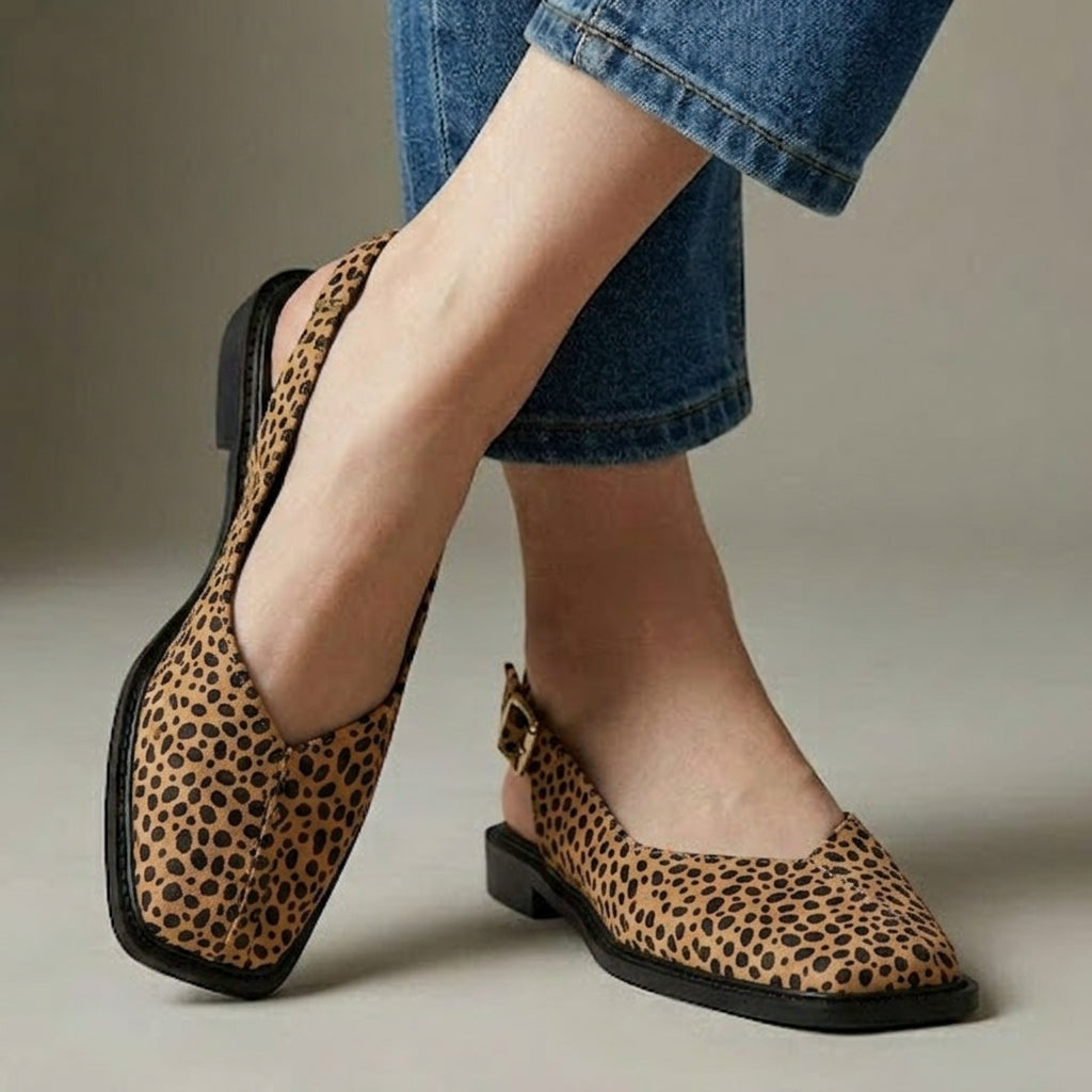 The Rosalie Slip-On Flats — Cheetah