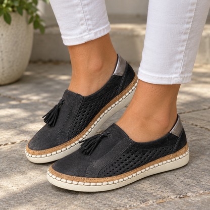 Valerie Stretch Slip-On Loafers | Emory & Blanc