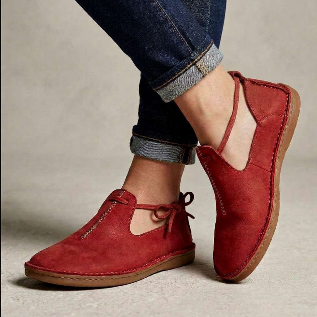 Velora Comfort Loafers in Red
