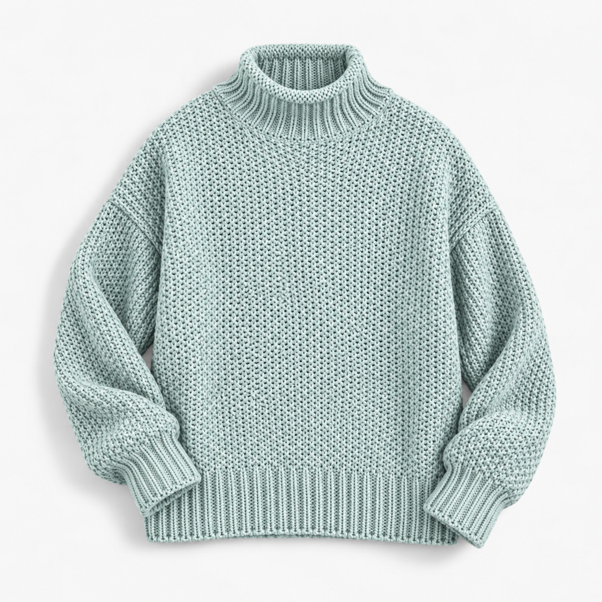 Vianne Relaxed Fit Chunky Roll-Neck Sweater | Emory & Blanc