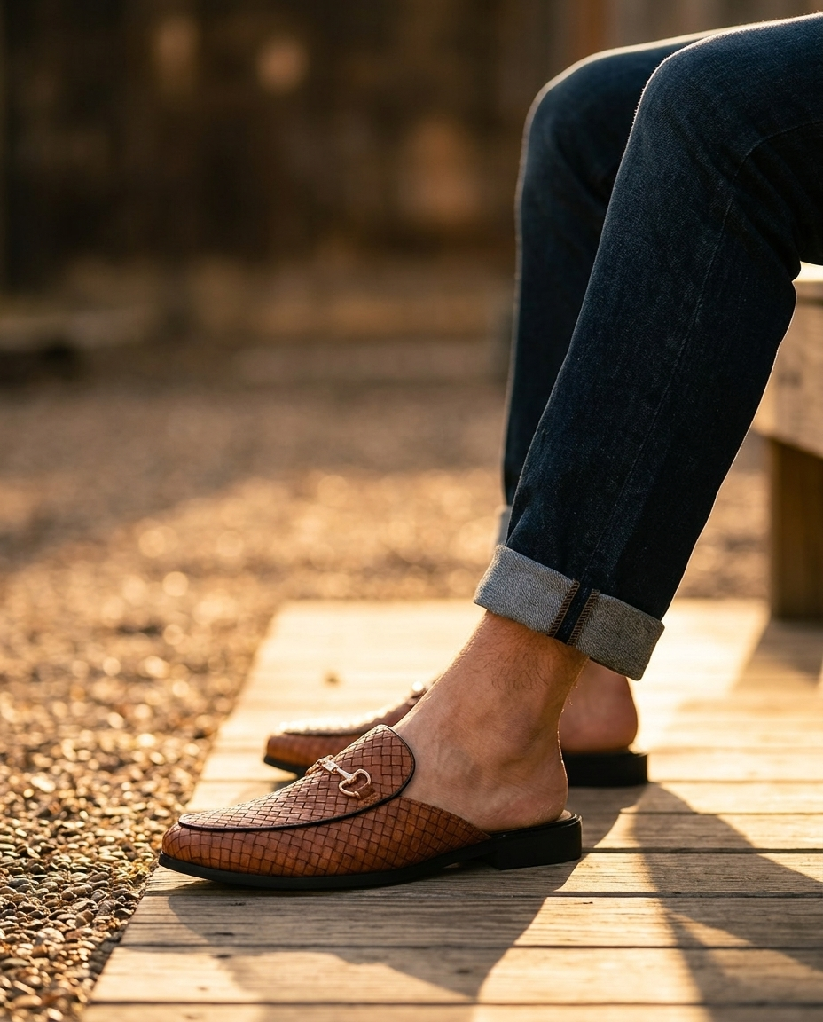 Woven Horsebit Mule - image 8
