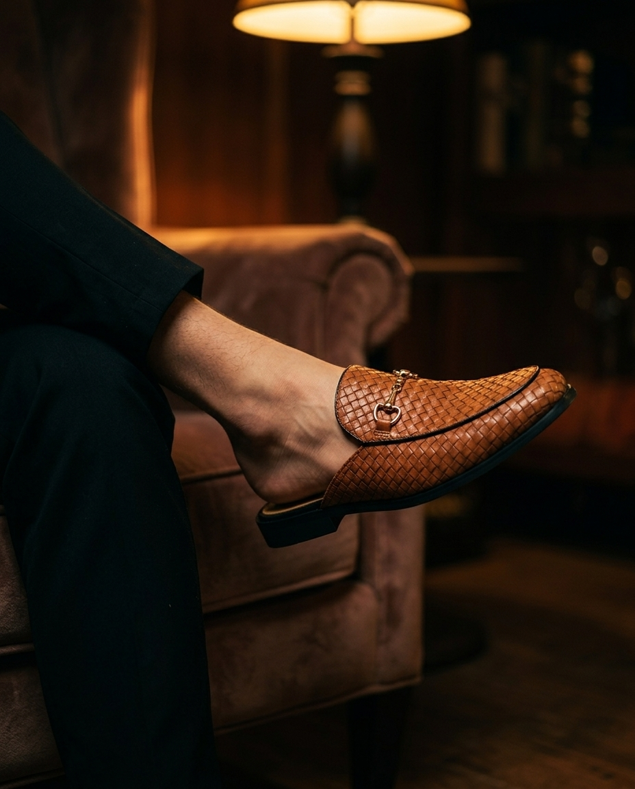 Woven Horsebit Mule - image 12