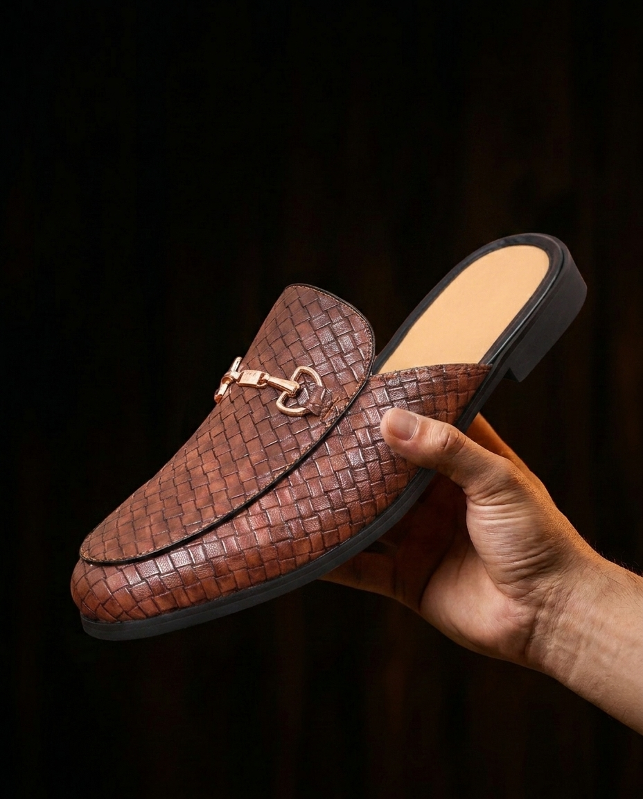 Woven Horsebit Mule - product_gallery 1